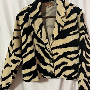 Pony Zebra Print Women's Blazer